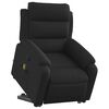 vidaXL Stand up Massage Recliner Chair Black Fabric