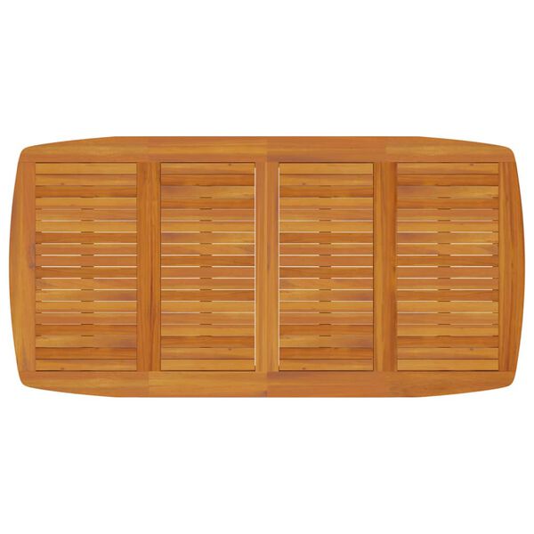 vidaXL Garden Table 200x100x75 cm Solid Wood Acacia