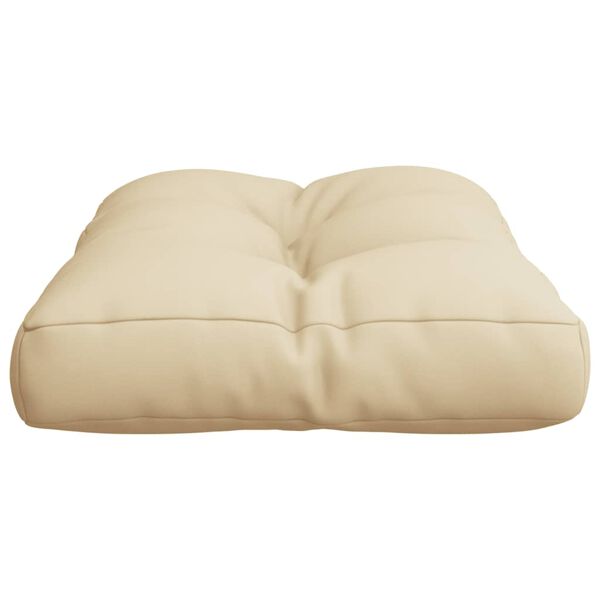 vidaXL Pallet Cushion Beige 60x40x12 cm Fabric