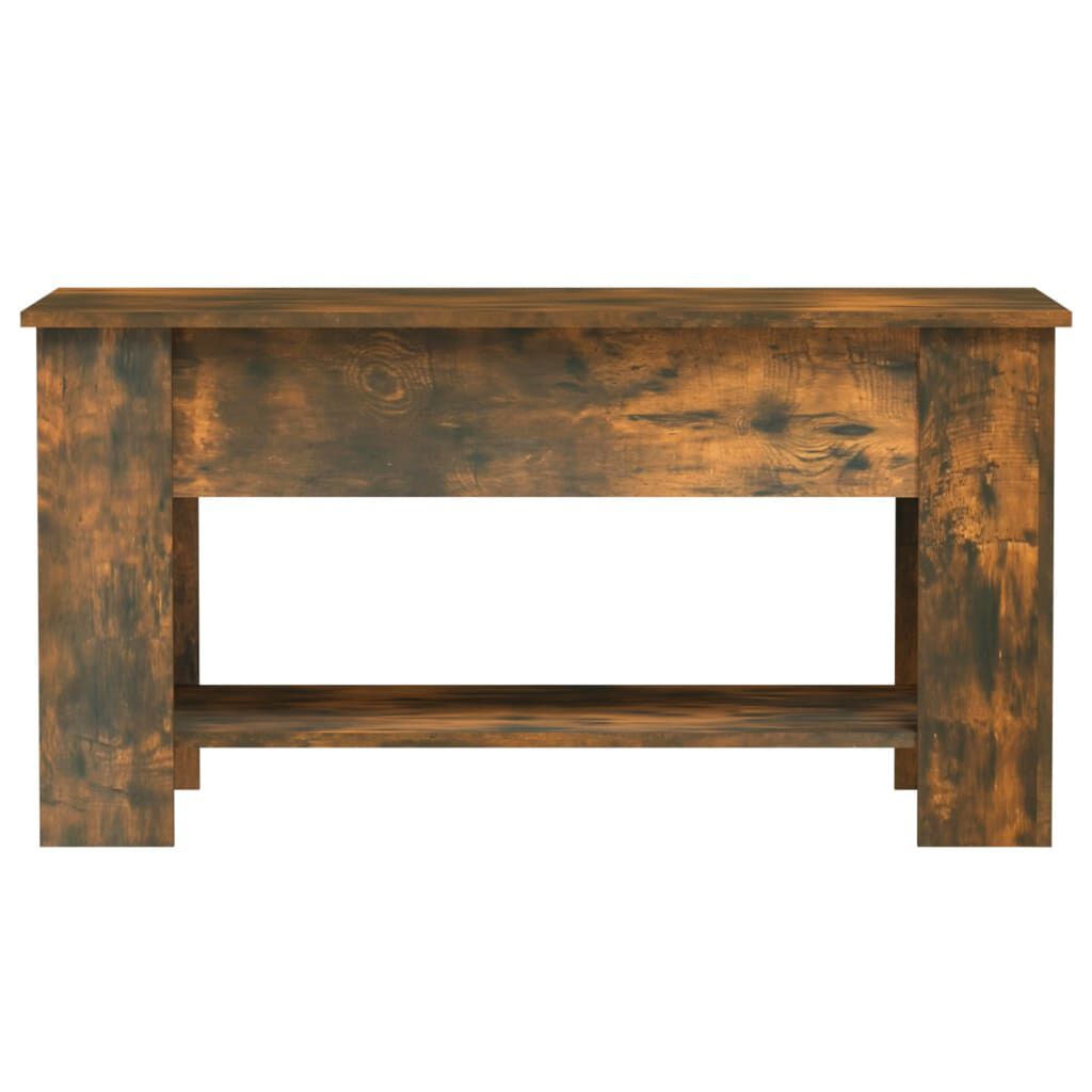 vidaXL Coffee Table Smoked Oak 101x49x52 cm Engineered Wood