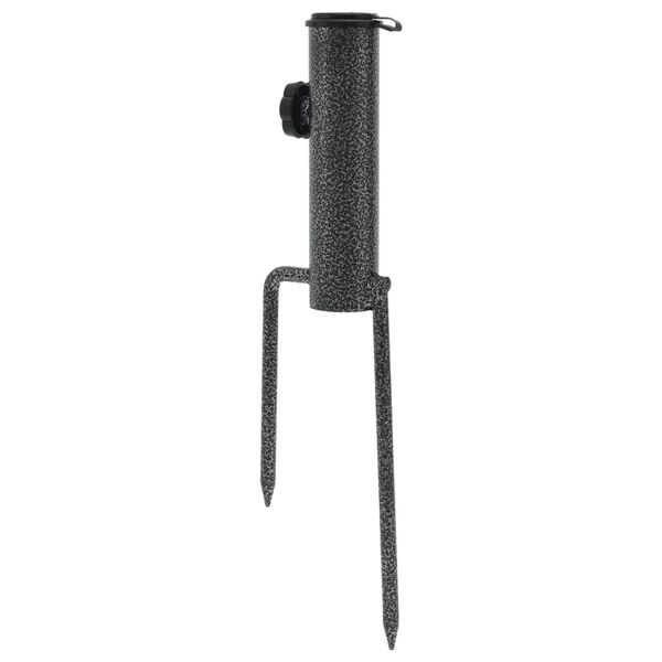 vidaXL Parasol Stands with Spikes 2 pcs 9x35 cm Galvanised Steel