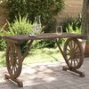 vidaXL Garden Table 115x55x65 cm Solid Wood Fir