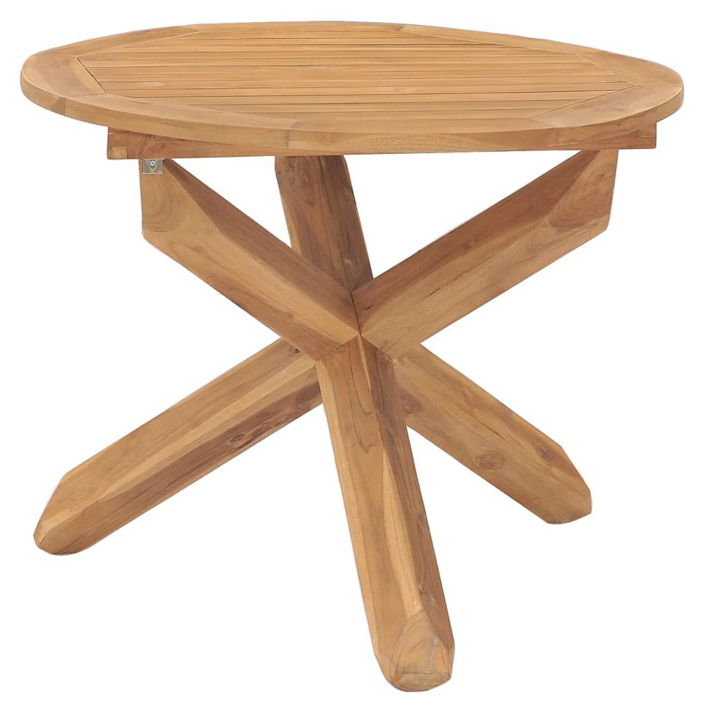 vidaXL 5 Piece Garden Dining Set Solid Wood Teak