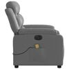 vidaXL Electric Massage Recliner Chair Grey Faux Leather