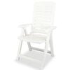vidaXL 3 Piece Bistro Set Plastic White