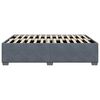 vidaXL Bed Frame without Mattress Dark Grey Queen Velvet