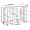 vidaXL Garden Bench Gabion Design 63x31.5x42 cm Solid Wood Pine