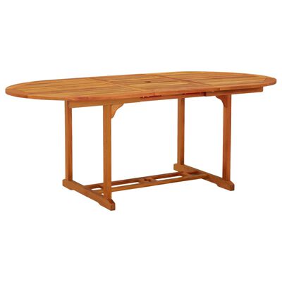 vidaXL Garden Table 200x100x75 cm Solid Wood Eucalyptus