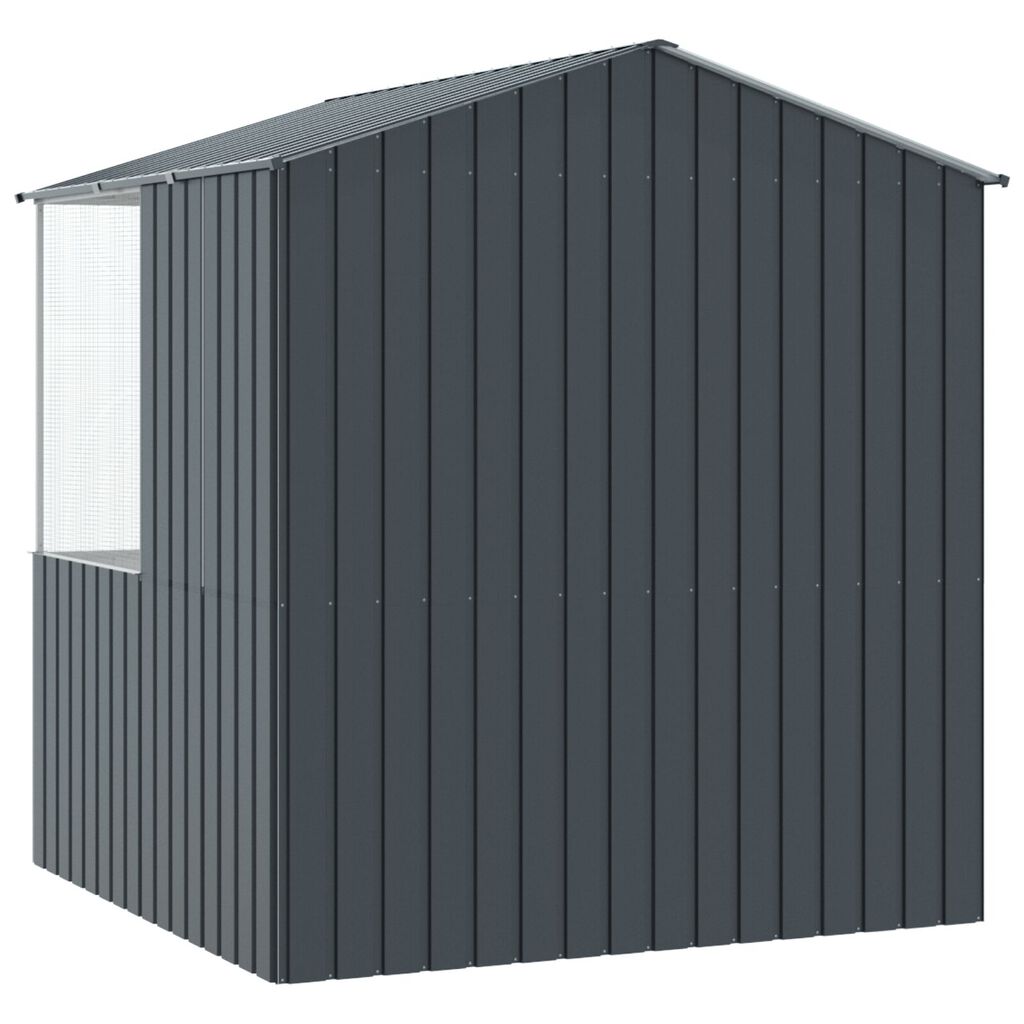 vidaXL Bird Cage Anthracite215x78x200 cm Galvanised Steel