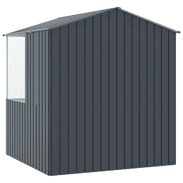 vidaXL Bird Cage Anthracite215x78x200 cm Galvanised Steel