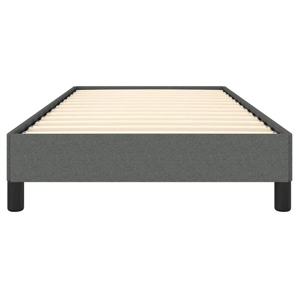 vidaXL Bed Frame without Mattress Dark Grey 100x203 cm Twin XL Fabric