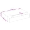 White MDF Floating Wall Display Shelf 1 Drawer Book/DVD Storage