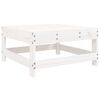 vidaXL 5 Piece Garden Lounge Set White Solid Wood Pine