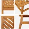 vidaXL Garden Lounge Set 5 pcs Brown Solid Acacia Wood