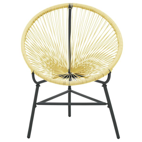 vidaXL Garden Acapulco Chair Poly Rattan Beige