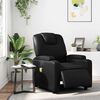 vidaXL Electric Massage Recliner Chair Black Faux Leather