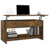 vidaXL Coffee Table Smoked Oak 102x50x52.5 cm Engineered Wood