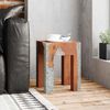 vidaXL Stool Solid Teak Wood and Resin