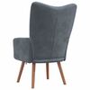 vidaXL Relaxing Chair Dark Grey Velvet