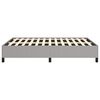vidaXL Bed Frame without Mattress Light Grey 137x190 cm Full Fabric