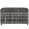 vidaXL 4 Piece Garden Lounge Set with Cushions Grey Poly Rattan