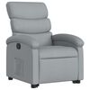 vidaXL Stand up Recliner Chair Light Grey Fabric