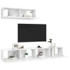 vidaXL TV Cabinets 3 pcs White Engineered Wood