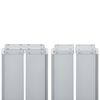 vidaXL Retractable Side Awning Cream 120x1000 cm