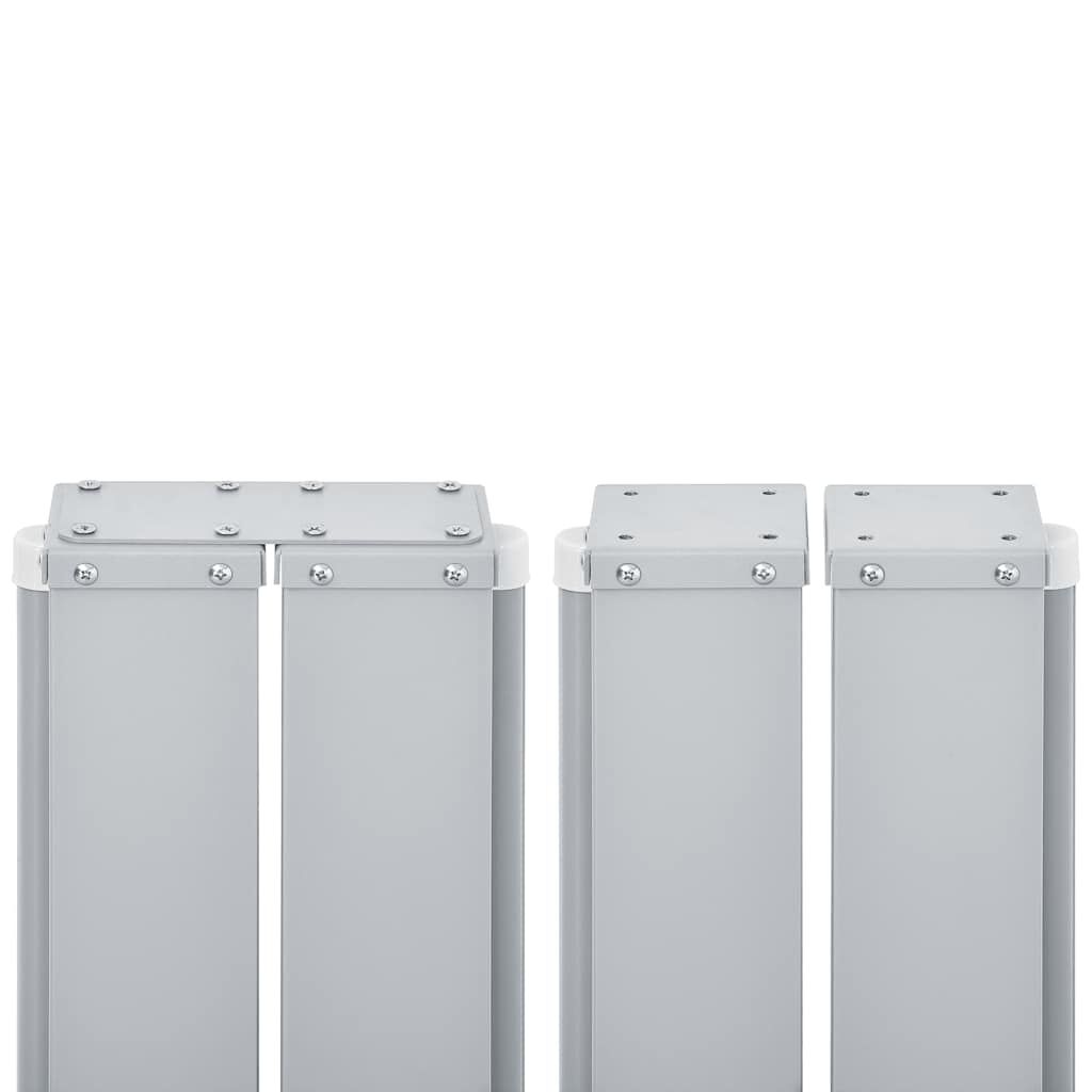 vidaXL Retractable Side Awning Cream 120x1000 cm