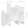 vidaXL Side Cabinet White 60x26x60 cm Engineered Wood