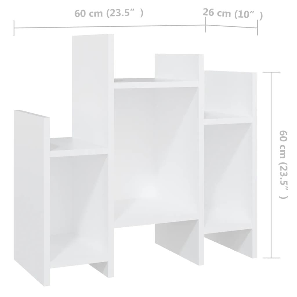 vidaXL Side Cabinet White 60x26x60 cm Engineered Wood