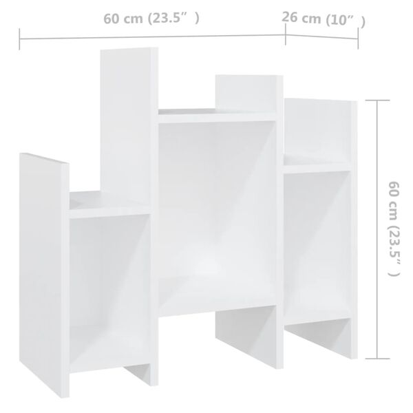 vidaXL Side Cabinet White 60x26x60 cm Engineered Wood