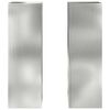 vidaXL Plant Stands 2 pcs Silver 24 x 24 x 75 cm Galvanised steel
