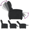 vidaXL Electric Stand up Recliner Chair Black Real Leather