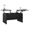 vidaXL Coffee Table Black 80x50x42.5 cm Engineered Wood