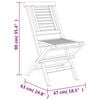 vidaXL 5 Piece Garden Dining Set Solid Wood Teak
