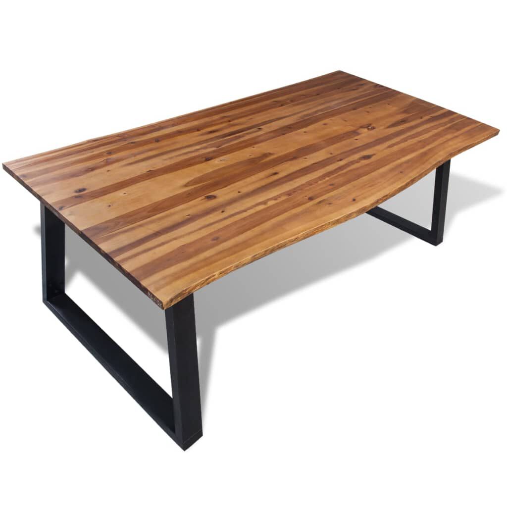 vidaXL Dining Table Solid Acacia Wood 200x90 cm