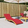 vidaXL Sun Lounger Cushion Red 200x60x3cm Oxford Fabric
