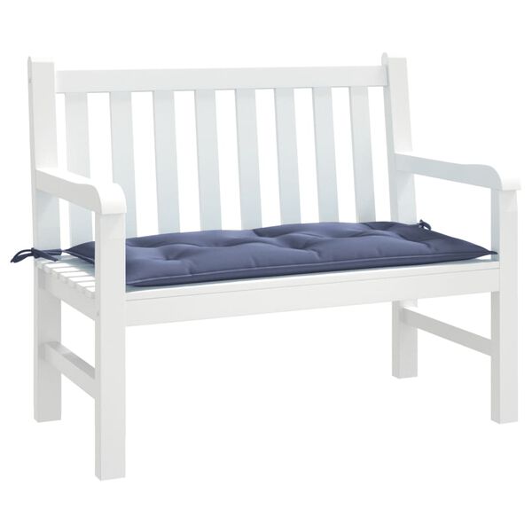 vidaXL Garden Bench Cushion Navy Blue 100x50x7 cm Oxford Fabric
