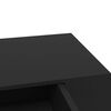 vidaXL Floating Wall Shelf with Drawer Black 48x25x8 cm
