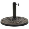 vidaXL Parasol Base Round Polyresin 11 kg Bronze