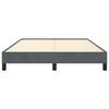 vidaXL Bed Frame without Mattress Dark Grey 137x187 cm Double Velvet