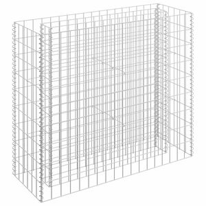 vidaXL Gabion Raised Bed Galvanised Steel 90x30x90 cm