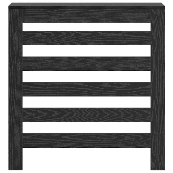 vidaXL Radiator Cover Black Oak 78 x 20 x 82 cm