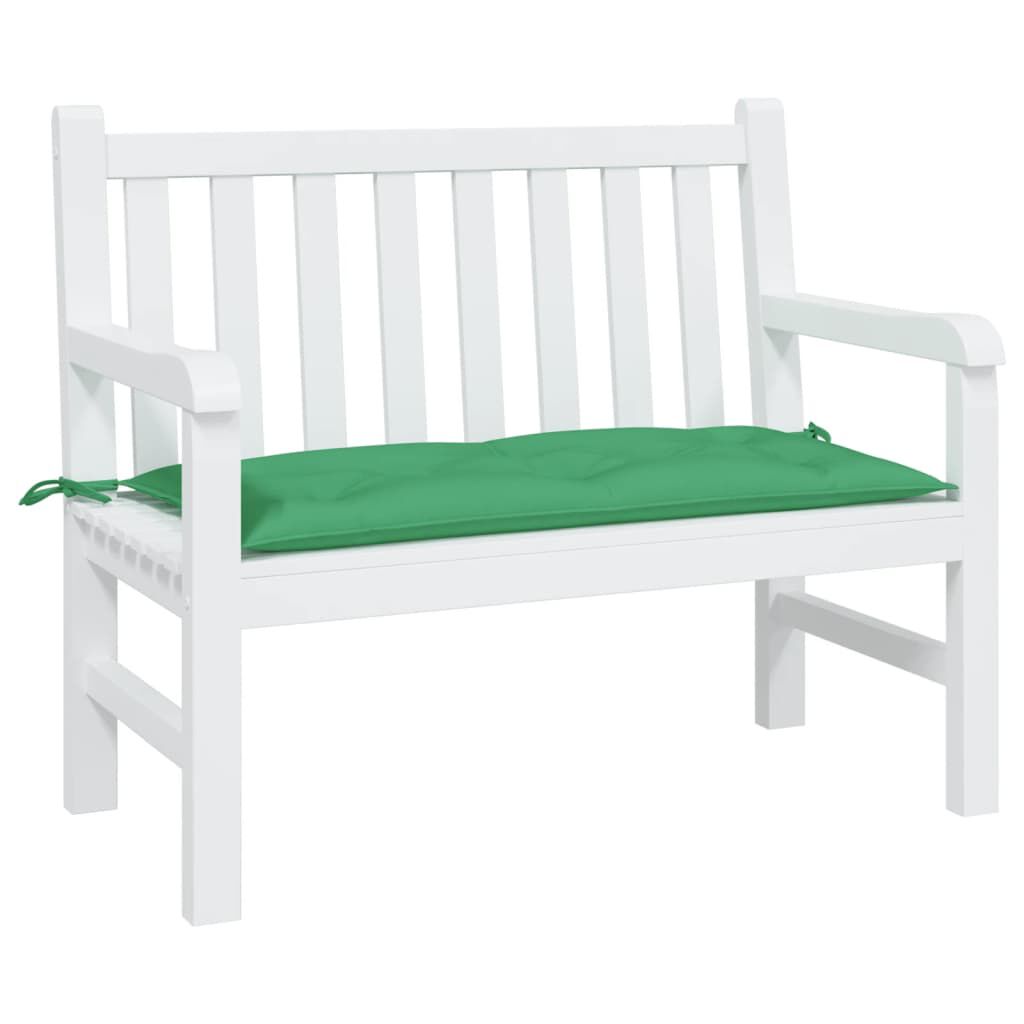 vidaXL Garden Bench Cushion Green 100x50x7 cm Oxford Fabric