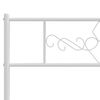 vidaXL Metal Bed Frame without Mattress with Headboard White 100x190cm