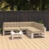 vidaXL Pallet Sofa Cushions 7 pcs Beige