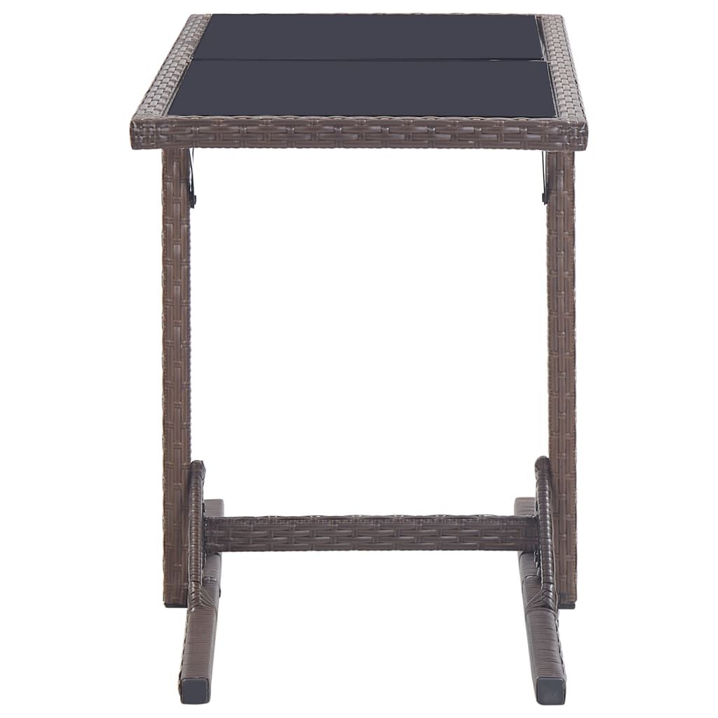 vidaXL 3 Piece Garden Dining Set Grey