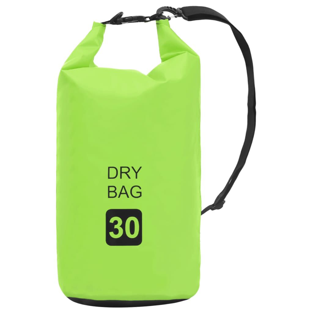 vidaXL Dry Bag Green 30 L PVC