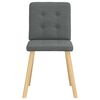 vidaXL Dining Chairs 2 pcs Dark Grey Fabric